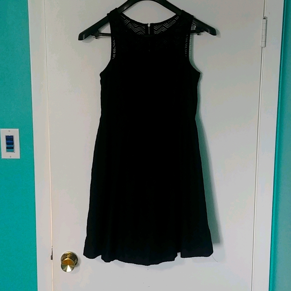 Black lace dress.